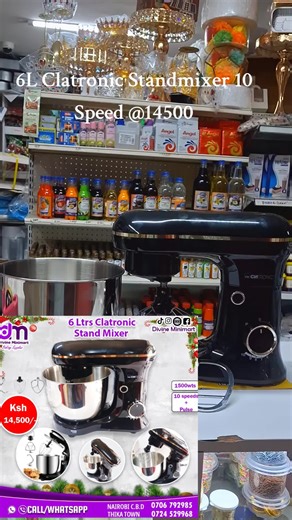 6L Clatronic Standmixer 10 Speed @14500 @Divine Minimart🇰🇪 #cakesoftiktok #bakershop #cakeshop #bakersfield #fypシ゚