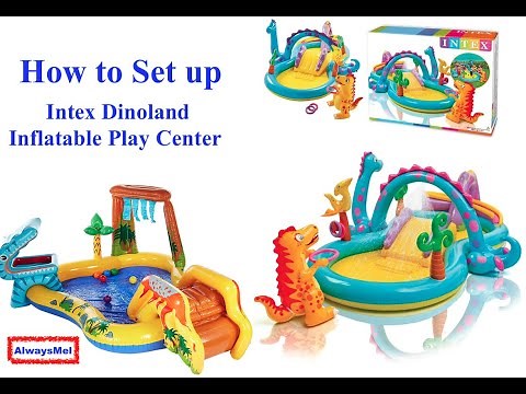 How to Set up Intex Dinoland Inflatable Water Play Center