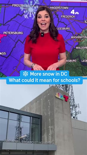 ❄️ The D.C. area is getting more snow. Storm Team4 Meteorologist Amelia Draper tells what to expect Monday and Tuesday. | NBC Washington