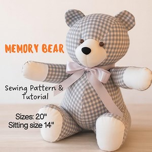 Memory Bear Sewing Pattern: DIY Keepsake Teddy Bear (PDF Digital Download) - Etsy