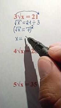 How to Solve for x in Square Root Equations #maths #mathematica #mathstricks #mathtrick #mathematics
