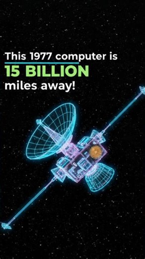 This 1977 computer is 15 BILLION miles away!🤯 🛰️🌌