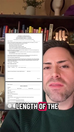 Not to mention you can fast track your hiring process if you have the medical form completed before you’ve interviewed … THIS IS NOT NORMAL