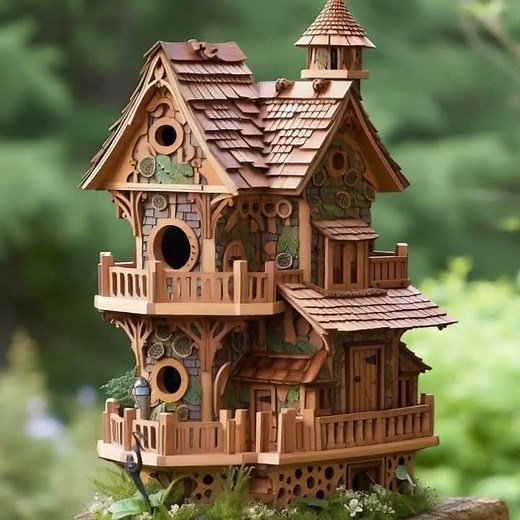 PURPLE MARTIN BIRD HOUSE 🏡 FANCY WOODEN COLOR BIRD HOUSE DESIGNS IDEAS - KLMNO ART