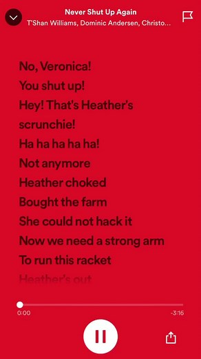 Heathers The Musical - Never Shut Up Again Ft. Heather | Lyrics & Quick Change