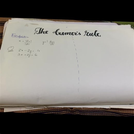 The cramer rule#matrix