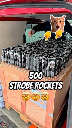 500 STROBE ROCKETS!🤯 SrPyro HELLFIRE CLE2610 #fajerwerki #fireworks #feuerwerk #pyro #stroberocket