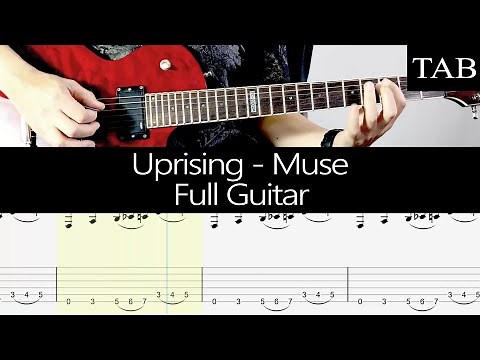 UPRISING - Muse (Matt Bellamy) FULL GUITAR + TAB