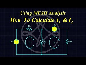 Mesh Analysis Made Easy | Step-by-Step Calculation of I₁ & I₂ Currents in Electric Circuits