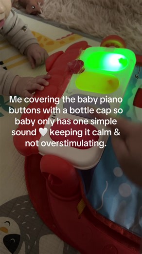Gentle Baby Play with the Piano