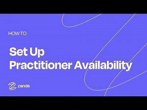 How To Set Up Practitioner Availability