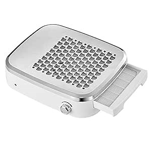 Makartt Nail Dust Collector: Rechargeable Fan Nail Extractor Vacuum with Reusable Filter, 4000 RPM Powerful Suction, Adjustable Speed Portable for Manicure Salon Home (Sylvee)