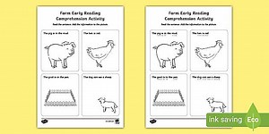 Farm-Themed Phase 3 Early Reading Comprehension Activity