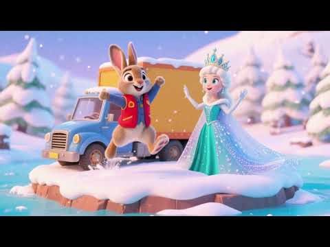 Peter Rabbit & Elsa Jump on Truck Island 🐰❄️🚚 Fun for Kids!