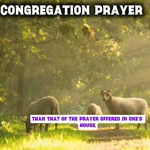 praying in congregation is more rewarding.🙏🙏🙏