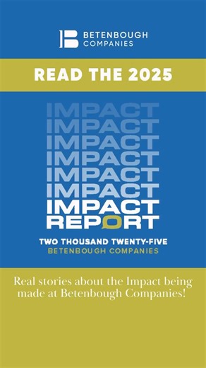 Whether it is internal company events where they pause and celebrate together or their growing companies and the activity in our community, Betenbough Companies annual Impact Report is worth the scroll. Check out their website to read & watch some of the stories from 2025: https://betenboughcompanies.com/impact/ | Local LBK