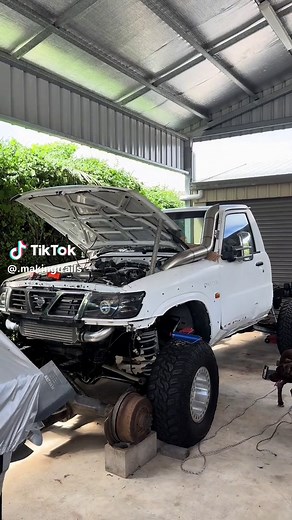 TD cold start @Joe #makingtrails #td42 #coldstart #fyp #patrol #cumminsdieselpower #m57