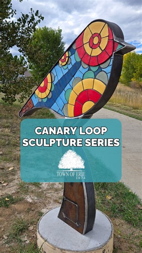 Six new mosaic canaries now brighten Old Town Erie — each celebrating a piece of our community’s story. These sculptures bring color, history, and creativity to a two-mile loop around the heart of Town. 🎨🐤 Created by artist Gregory Fields and shaped with help from community members, the Canary Loop truly reflects Erie’s shared story and spirit. 📍 Take a walk through Old Town and see Erie’s story take flight! 🔗 Learn more about the Town’s Cultural Arts program: erieco.gov/2097/Cultural-Arts |
