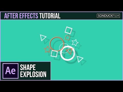 After Effects Tutorial: 2D Shape Particle Explosion - Motion Graphics