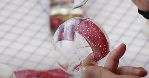 How To Make Mod-Podge and Fabric Ornaments