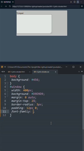 NOTEPAD ... #reelsvideo #reelsviral #reelstrending #reels #reelsinstagram #reel #programmer #programming #coding #code #coder #webdesign #webseries #computerprogramming #computerscience #webcoding #webdeveloper #software #softwareengineer #softwaredevelopment #vscode #html #htmlcss #htmlcoding | Cybliz Dcode
