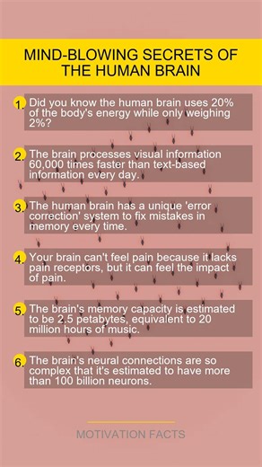 6 SHOCKING Brain Secrets You Didn’t Know #brainsecrets #mindblown #shorts