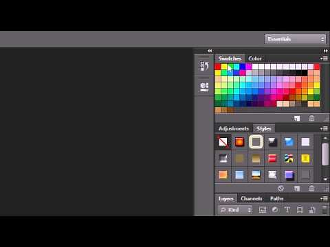 Photoshop Tutorial - 1 - Working with Panels