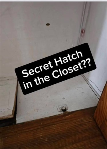 Secret Hatch found in a Closet. #secretroom #hiddenrooms #secretrooms #hiddenroom #forgotten | A House with History