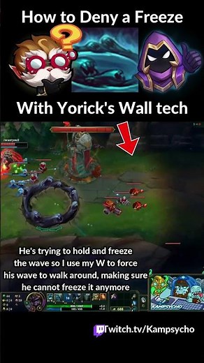 You can't Freeze 🥶 Against Yorick 🪏 #leagueoflegendsclips