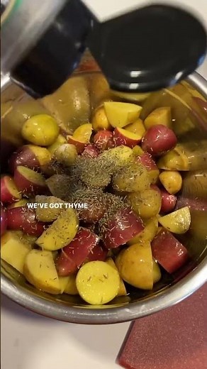 The BEST Easy Oven Roasted Baby Potatoes with Rosemary and Thyme | Side Dish Recipes |