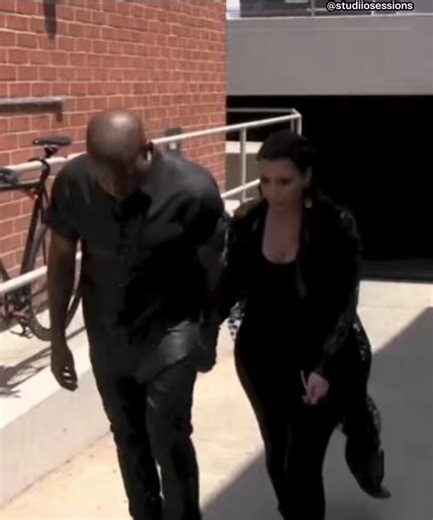 I asked my American friend how Kanye West became Ye 😭💔 and he showed me this clip of Kanye walking with Kim Kardashian, holding her hand so seriously that he forgot to look up and hit his head on a road sign 😂