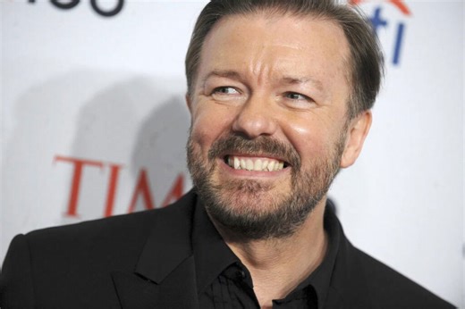 Ricky Gervais proves he is a comedy legend as he celebrates his Golden Globe win