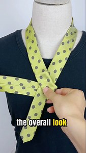 Adding a Playful Touch: How to Tie a Yellow Polka-Dot Scarf with Style | Art & Craft
