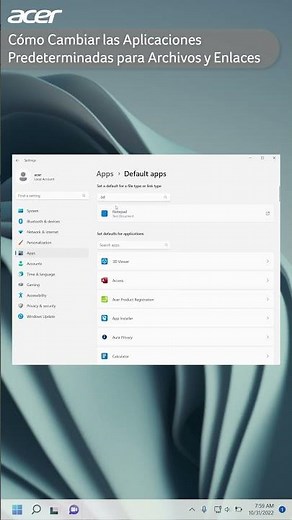 Cómo Cambiar las Aplicaciones Predeterminadas para Archivos y Enlaces