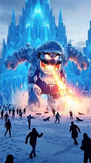 Scary Version of Giant Super Mario #supermario #shorts #horror #creepy #scary