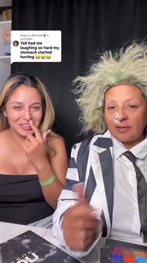 233K views · 10K reactions | Bloopers from TikTok live the other night.  #funny #bloopers #beetlejuicebeetlejuicebeetlejuice #bobfrombeetlejuice #bob #explorepage #reels #makeupreels #explorepage✨ #motheranddaughter #funnyreelsvideo #fblifestyle | Makeup by Analiza | Facebook