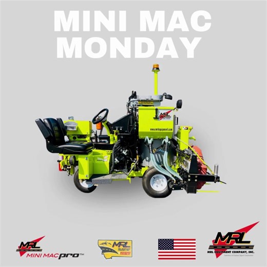 9.2K views · 71 reactions | It’s Mini Mac Monday at Mark Rite Lines! Big results. Compact design. Endless versatility. The MRL Mini Mac is the go-to striping solution for crews who need maximum performance in a smaller footprint. #mrl #bystripersforstripers #minimacmonday | MRL Equipment Co., Inc. | Facebook