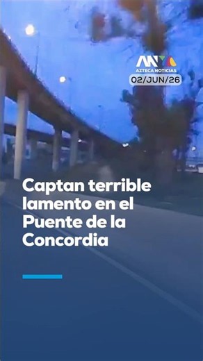 Motorcyclist records a mysterious wail on the La Concordia bridge in Iztapalapa