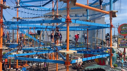 3.9K views · 54 reactions | Have you tried this yet? The Ropes Course at Nick's Mini Golf on 21st Street. Open daily at 10am. https://www.nicksminigolf.com/ropes-course | OceanCity.com | Facebook