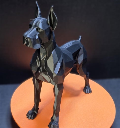3D Printed Great Dane Statue: Detailed Dog Figurine Home Decor - Etsy
