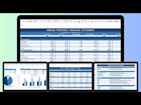 Annual Personal Financial Statement Template in Google Sheets