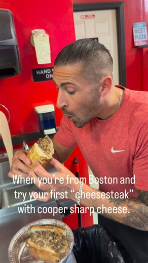 Steve D’Amato on Instagram: "‼️It’ll never be the same. Once I tried that “cooper sharp” my whole world changed. Cheesesteak, steak and cheese, I don’t care what you call it. Just tell me all the joints in New England using cooper sharp cheese. Because I’m going to go to every one of them. My first love affair with it was at @i_lovefrankies in Worcester. #cheesesteak #coopersharp #steakandcheese #food #philly #newengland #foodblogger #foodporn #comedy"