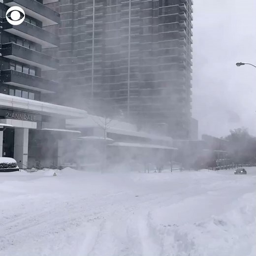 13K views · 165 reactions | SNOW TWISTER: A storm in Toronto on Monday brought a lot more than just heavy snow. In the North York area, it also spawned a snow twister in the middle of the street. | CBS News | Facebook