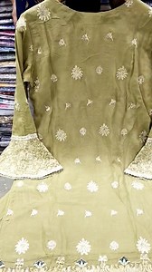 *New arrival shirt with garara style* Shirt Fabric pure chiffon front and back fully embroidered Dupatta chiffon embroidered Garara pure chiffon embroidered *Size:S M L XL WhatsApp for order +923128266122 | Farhan Collection | Facebook