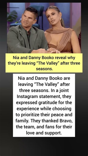 Nia and Danny Booko Announce Their Exit From “The Valley” #shorts
