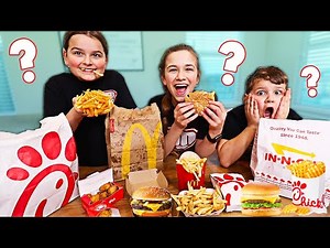GUESS The FAST FOOD Restaurant Challenge!! Winner Wins $1000!! | JKREW