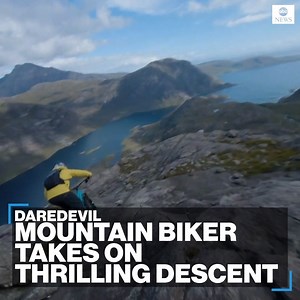 78K views · 485 reactions | EASY RIDER: Daredevil mountain biker takes on soaring peaks on a picturesque Scottish island, towering 2,000 feet over Loch Coruisk on the Isle of Skye. https://abcn.ws/38asDSU | ABC News | Facebook