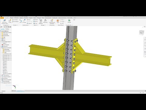 Autodesk Inventor 2023 Tutorial Beam Bolt Connection
