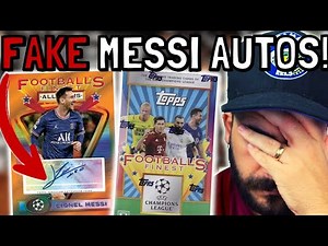 Fake Messi Autographs in Topps Finest?! 🚨