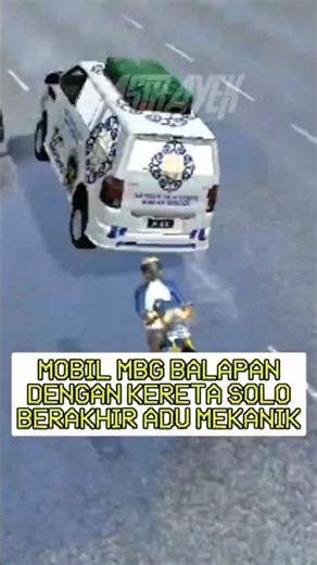BALAPAN MOBIL MBG VERSUS KERETA BATARA KRESNA SOLO #bussid #shorts